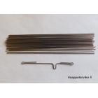 Ruostumaton runkolanka pehmeäksi hehkutettu 0.8mm 35cm/30kpl